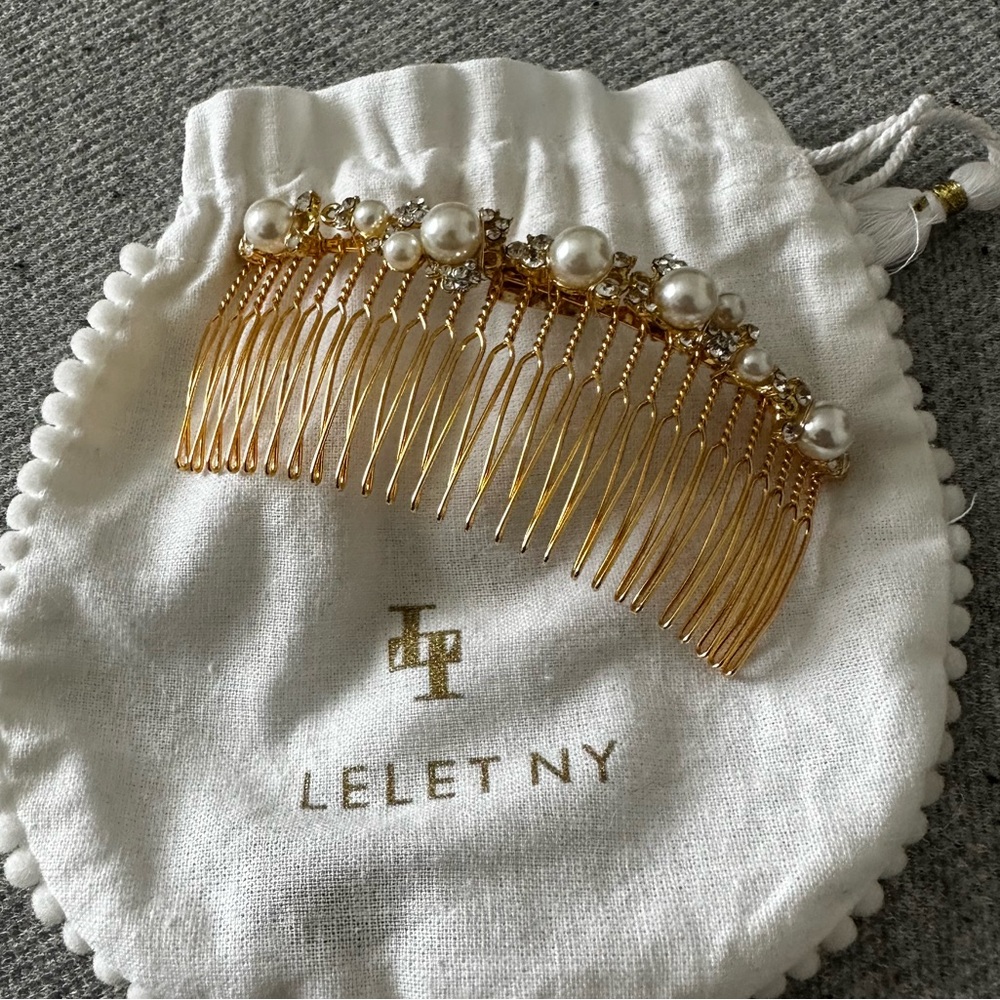 Lelet Mindy Glass Pearl Comb